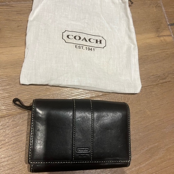 Coach Other - Coach Black Leather Wallet